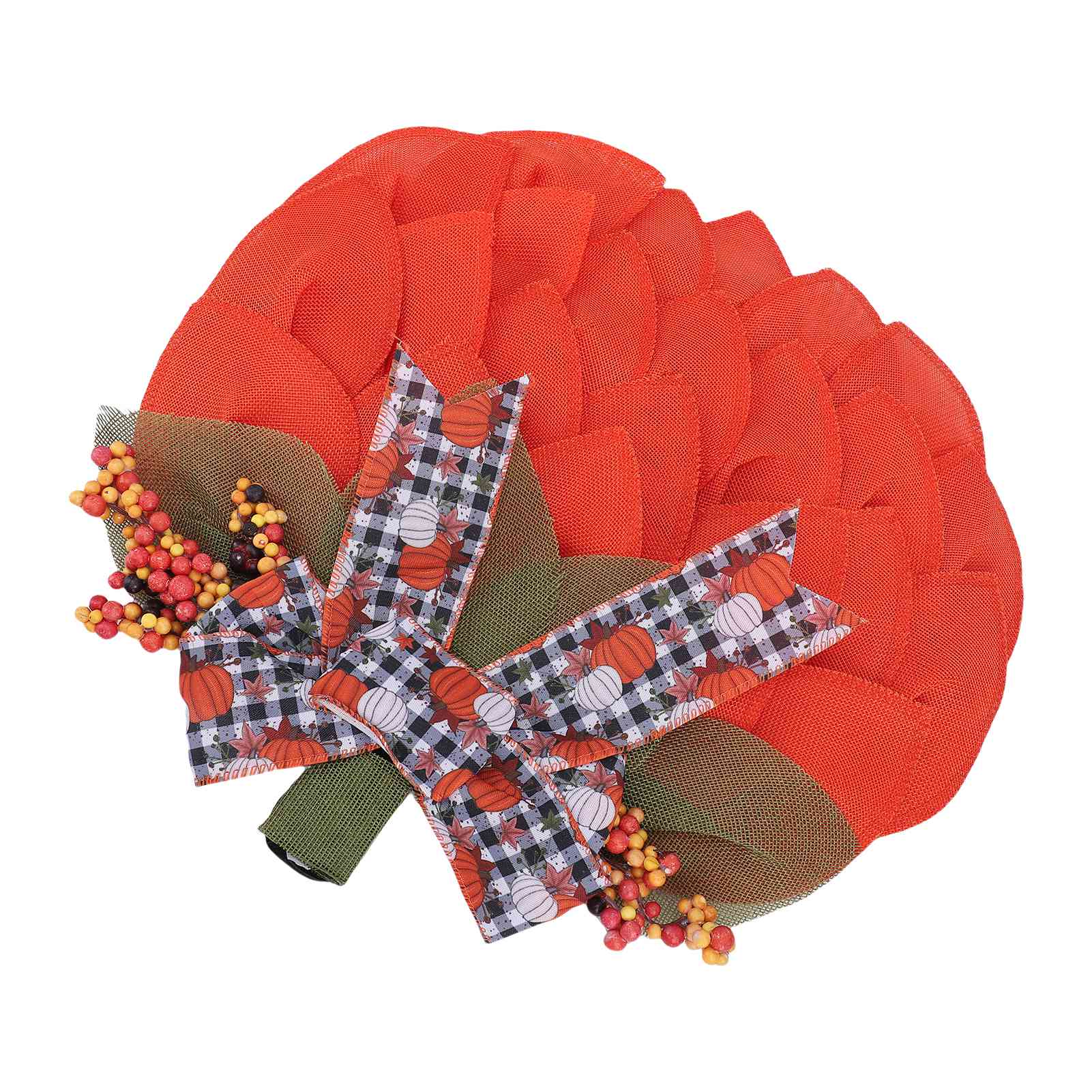 Farmhouse Pumpkin Wreath for Front Door 15.7in Autumn Wreath with Bows Berries Burlap Pumpkin Garland for Autumn Fall Wall Decor
Farmhouse Pumpkin Wreath for Front Door 15.7in Autumn Wreath with Bows Berries Burlap Pumpkin Garland for Autumn Fall Wall Decor