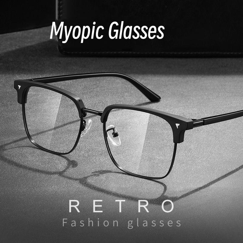 Мужские квадратные металлические очки Mypoia TR90, блокирующие синий свет, стильные унисекс-очки с полуоправой и готовыми компьютерными очками 
Мужские квадратные металлические очки Mypoia TR90, блокирующие синий свет, стильные унисекс-очки с полуоправой и готовыми компьютерными очками
