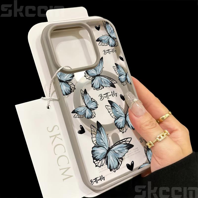 Butterfly Magnetic Transparent Phone Case For iPhone 16 15 14 13 12 11 Pro Max XS X XR 16E Matte Magsafe Wireless Charge Cover iPhone 12 Mini
Butterfly Magnetic Transparent Phone Case For iPhone 16 15 14 13 12 11 Pro Max XS X XR 16E Matte Magsafe Wireless Charge Cover iPhone 12 Mini