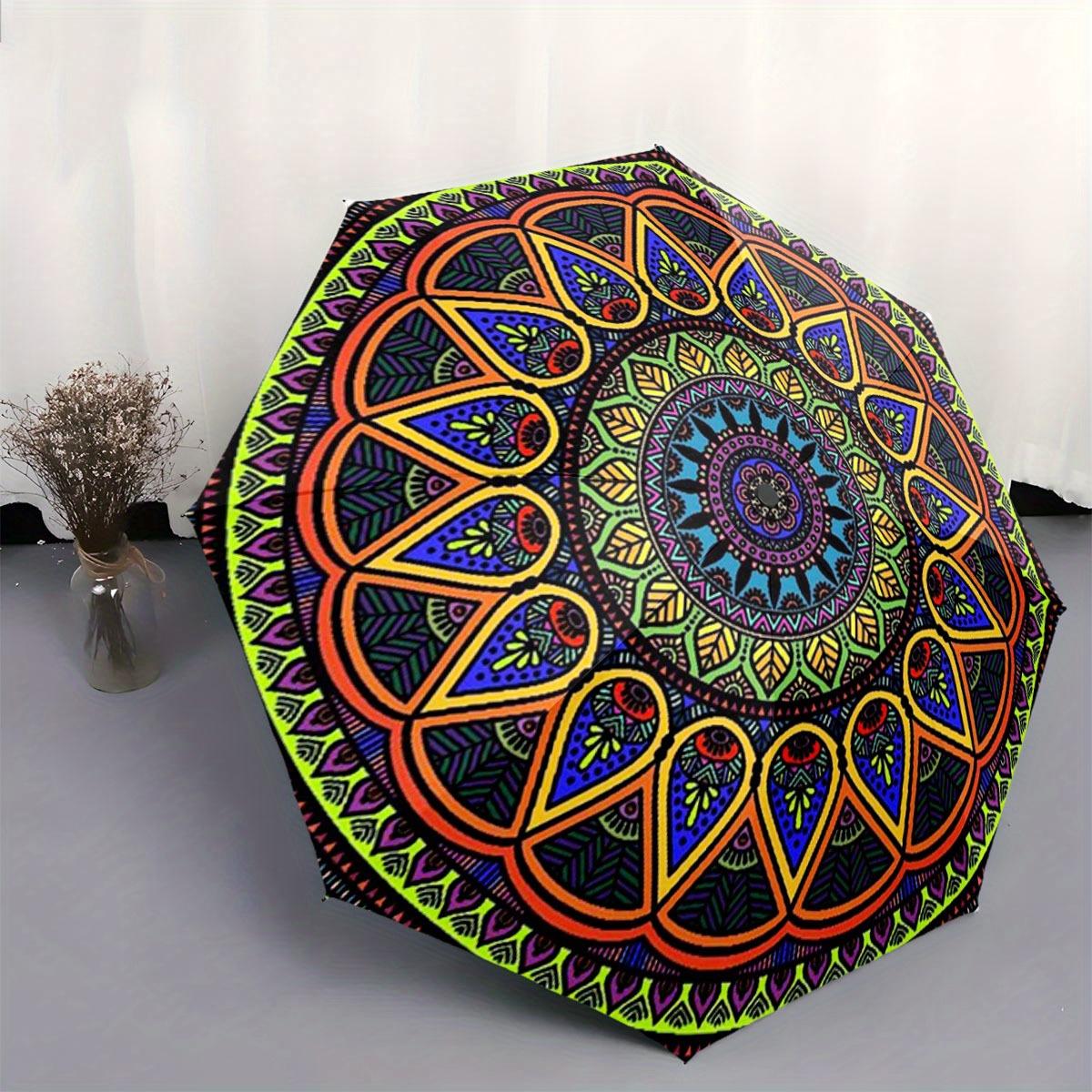 Automatic Folding Umbrella Colorful mandala pattern. Portable collapsible design, casual outdoor accessory, for all seasons, C Iron&8K
Automatic Folding Umbrella Colorful mandala pattern. Portable collapsible design, casual outdoor accessory, for all seasons, C Iron&8K