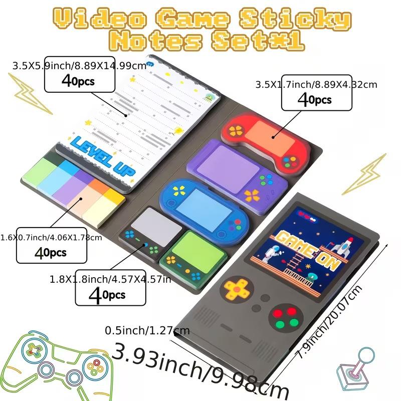 Game Console-themed Notepad Set With Rich And Unique Designs, Self-adhesive Sticky Notes, And Reusable Memo Pads.
Game Console-themed Notepad Set With Rich And Unique Designs, Self-adhesive Sticky Notes, And Reusable Memo Pads.