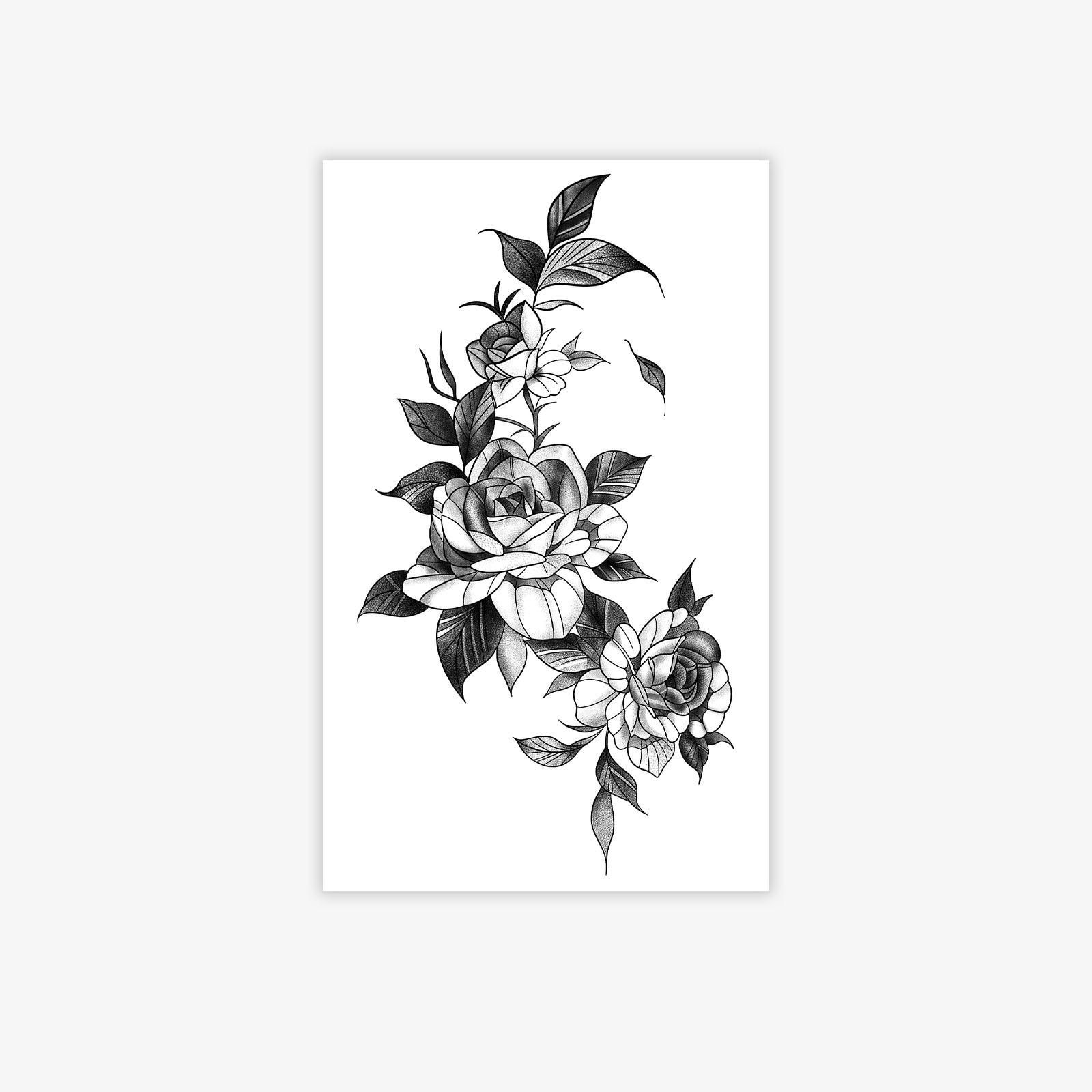 Realistic Rose Tattoo Sticker, Waterproof And Long-Lasting, Girls Big Arm Retro Tattoo 11*18
Realistic Rose Tattoo Sticker, Waterproof And Long-Lasting, Girls Big Arm Retro Tattoo 11*18