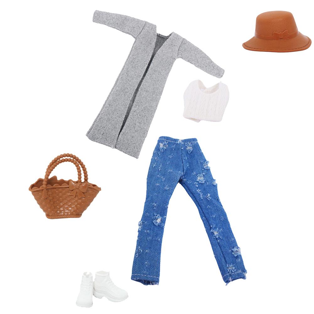 6 Pcs/Set High Quality 11.5 Girl Doll Clothes Daily Wear Outfit with Accessories Tops Pants Coat Sport Shoes Hat Handbang Kids Toy Gift
6 Pcs/Set High Quality 11.5 Girl Doll Clothes Daily Wear Outfit with Accessories Tops Pants Coat Sport Shoes Hat Handbang Kids Toy Gift
