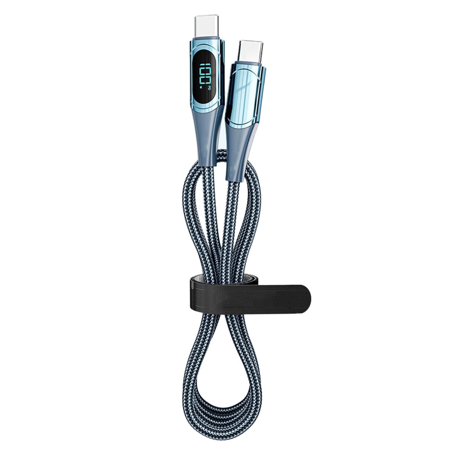 Fast Charging Data Cable PD LED Digital Display USB Data Line for Notebook Tablet Phone 6.6ft Blue синій
Fast Charging Data Cable PD LED Digital Display USB Data Line for Notebook Tablet Phone 6.6ft Blue синій