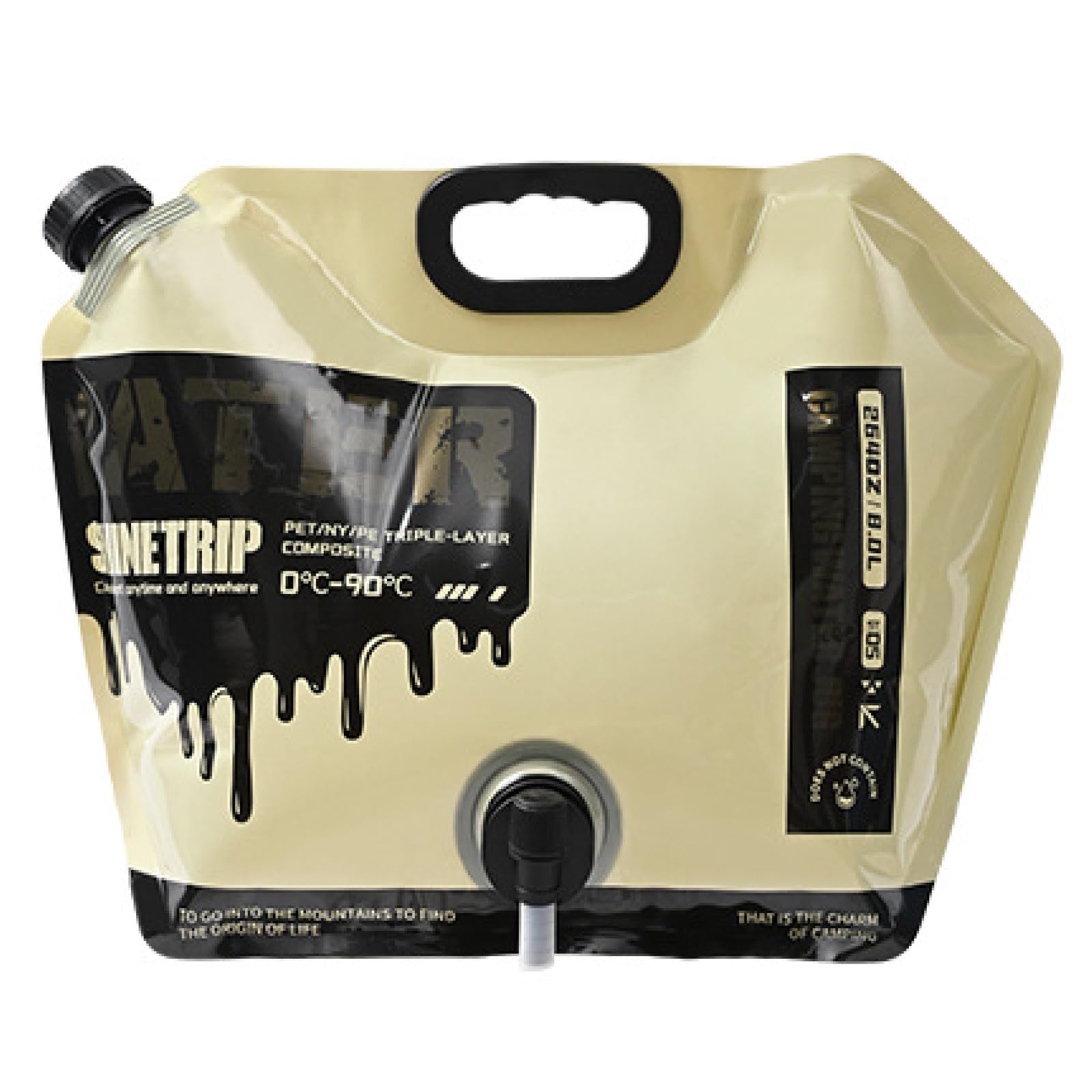 TRIWONDER Water Poly Water Camping Disaster Prevention Washable Tank, 8L, Tank, Bag, Equipment, Leisure, Goods, Outdoor, Easy-Pour Faucet, (Khaki)
TRIWONDER Water Poly Water Camping Disaster Prevention Washable Tank, 8L, Tank, Bag, Equipment, Leisure, Goods, Outdoor, Easy-Pour Faucet, (Khaki)