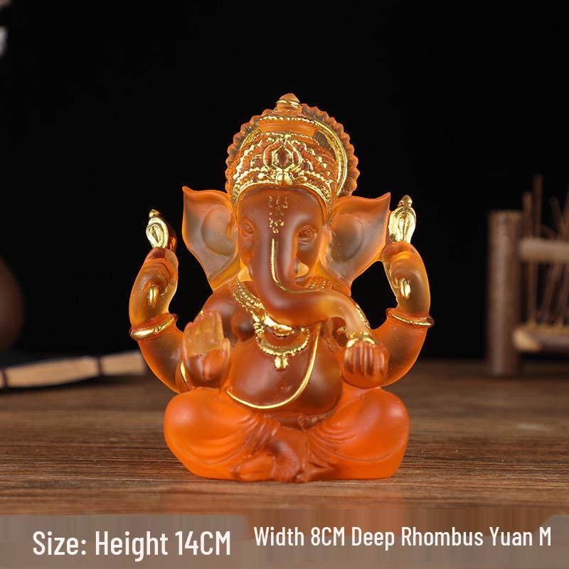 Resin Ganesha Water-Glazed Statue: Indian Elephant-Headed God Decor
Resin Ganesha Water-Glazed Statue: Indian Elephant-Headed God Decor