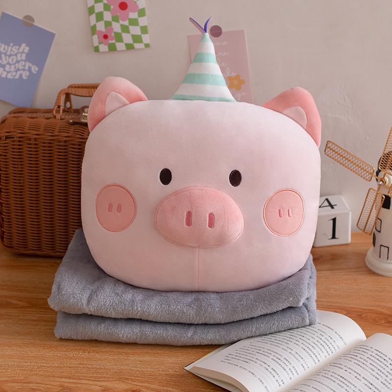 Pig Bear Dinosaur Plush Toy Pillow Cushion And A Blanket Children Gift Birthday рожевий
Pig Bear Dinosaur Plush Toy Pillow Cushion And A Blanket Children Gift Birthday рожевий