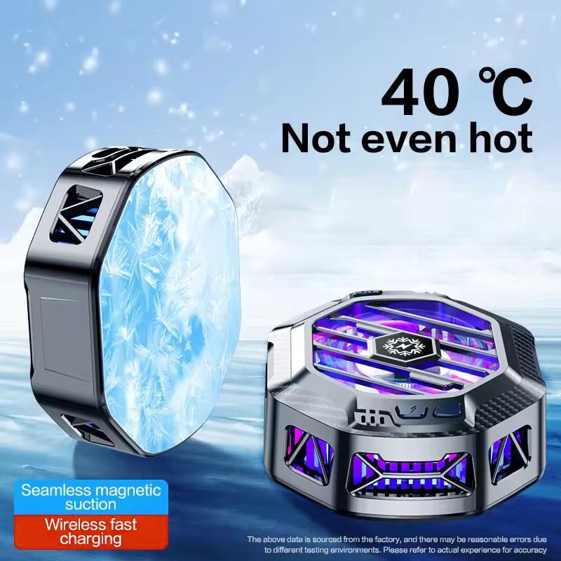 X60A Cell Phone Cooling Fan Magnetic Semiconductor Phone Cooler with Wireless Charging RGB Lighting Adjustable Cooling Levels
X60A Cell Phone Cooling Fan Magnetic Semiconductor Phone Cooler with Wireless Charging RGB Lighting Adjustable Cooling Levels