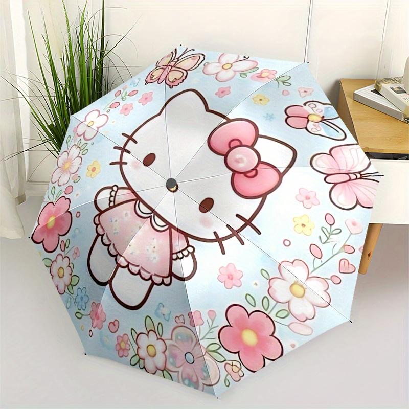 1pc Butterfly Flower Hello Kitty Cartoon Umbrella, Portable 3-Fold Compact Umbrella, Suitable for Camping, Hiking and Travel, Ideal Easter Birthday Gi
1pc Butterfly Flower Hello Kitty Cartoon Umbrella, Portable 3-Fold Compact Umbrella, Suitable for Camping, Hiking and Travel, Ideal Easter Birthday Gi