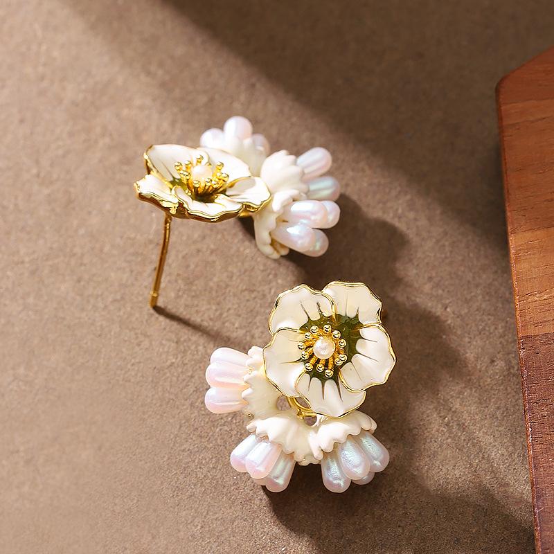 Mori sweet temperament fairy wind enamel drip glaze flower stud earrings niche high-end earrings spring simple earrings зелёный
Mori sweet temperament fairy wind enamel drip glaze flower stud earrings niche high-end earrings spring simple earrings зелёный