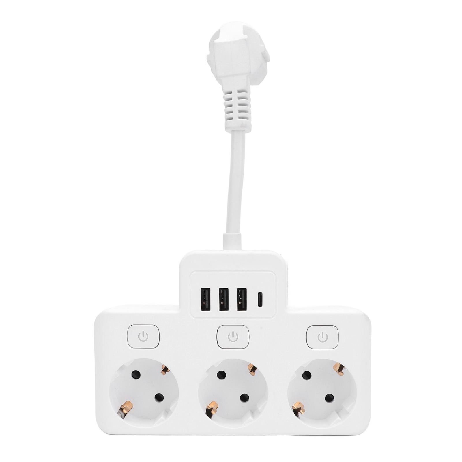 3 Way Power Strip with Switch Surge Protector Flame Retardant Socket Strip Flat Plug with 3 USB 1
3 Way Power Strip with Switch Surge Protector Flame Retardant Socket Strip Flat Plug with 3 USB 1