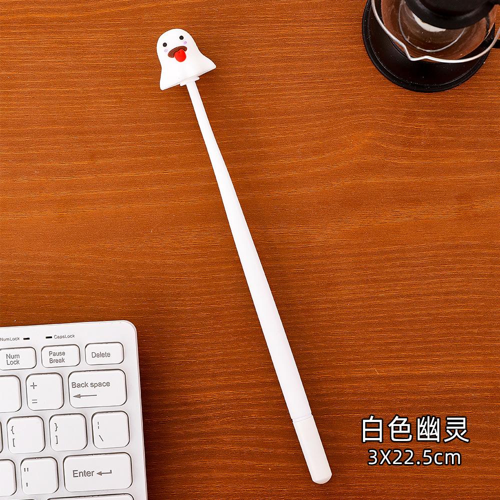 Cartoon Halloween Silicone Shake Gel Pen Student Funny Ghost Brush Question Pen Halloween Stationery Small Gift Cute Pens
Cartoon Halloween Silicone Shake Gel Pen Student Funny Ghost Brush Question Pen Halloween Stationery Small Gift Cute Pens