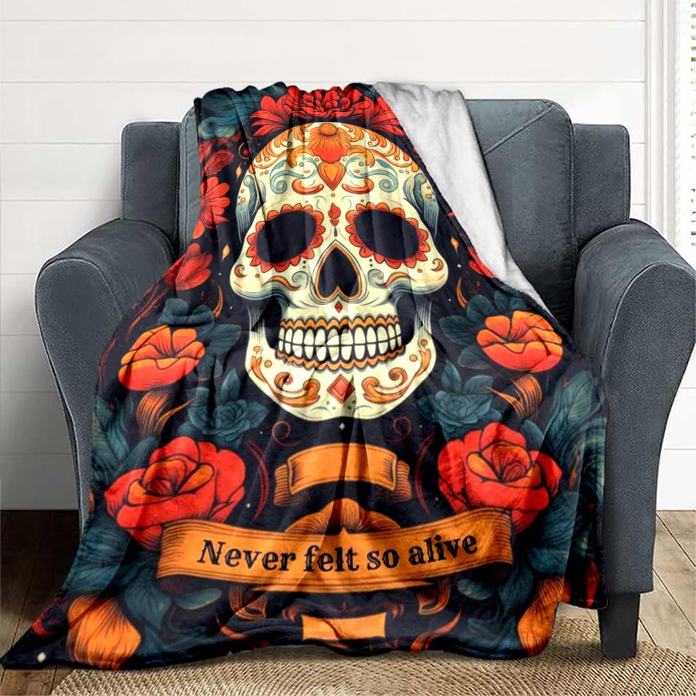 1pc Sugar Skull Artwork Blanket - Lightweight Flannel Fleece with Digital Printing, Soft Warm for Sofa, Travel, Camping, Office yy251018324 75x90cm
1pc Sugar Skull Artwork Blanket - Lightweight Flannel Fleece with Digital Printing, Soft Warm for Sofa, Travel, Camping, Office yy251018324 75x90cm