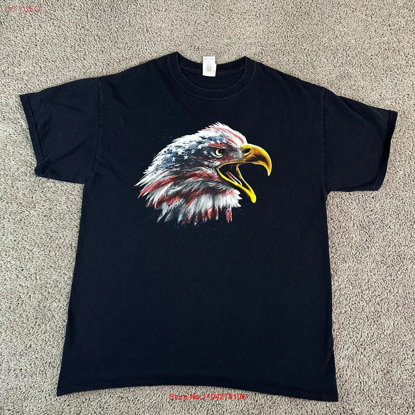 Bald Eagle T Shirt Mens Large Black White USA Flag Patriotic America vintage Washed Soft Breathable designer clothes 5XL різнокольоровий
Bald Eagle T Shirt Mens Large Black White USA Flag Patriotic America vintage Washed Soft Breathable designer clothes 5XL різнокольоровий