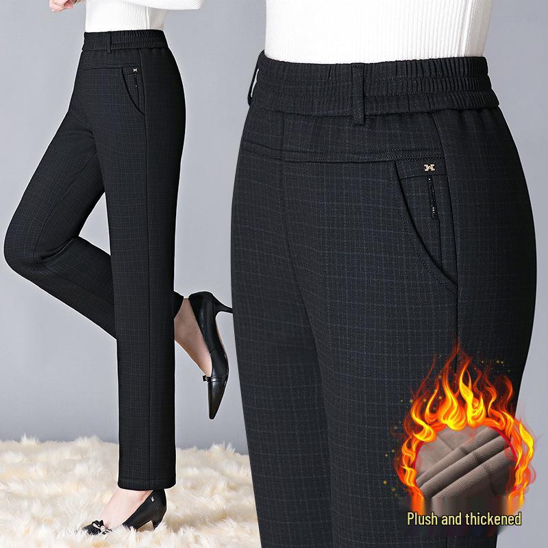 Mom s Plaid Fleece-Lined High-Waist Pants for Autumn/Winter 2026 - Straight-Leg, Elastic, Loose Fit for Middle-Aged and Elderly Women 4XL
Mom s Plaid Fleece-Lined High-Waist Pants for Autumn/Winter 2026 - Straight-Leg, Elastic, Loose Fit for Middle-Aged and Elderly Women 4XL