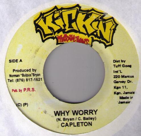 7inch Record CAPLETON - Why Worry NONE Kickin Producti 2003 Jamaica Reggae, Ska & Dub Used
7inch Record CAPLETON - Why Worry NONE Kickin Producti 2003 Jamaica Reggae, Ska & Dub Used