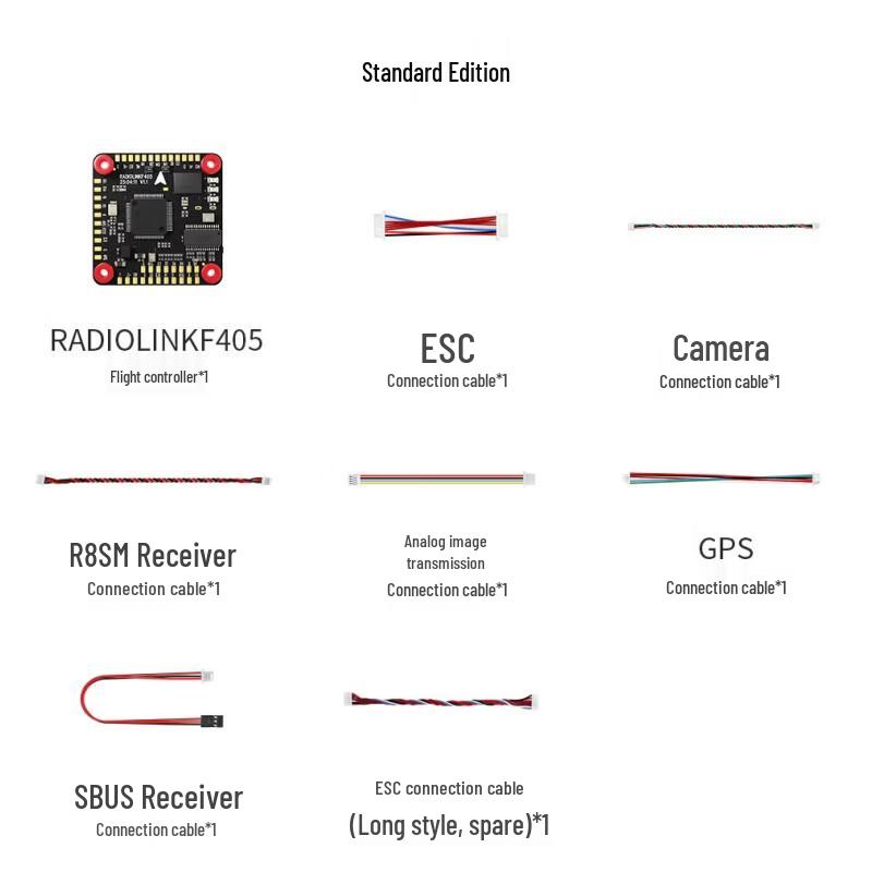 Радіолінк F405 Betaflight FPV Контролер польоту
Радіолінк F405 Betaflight FPV Контролер польоту