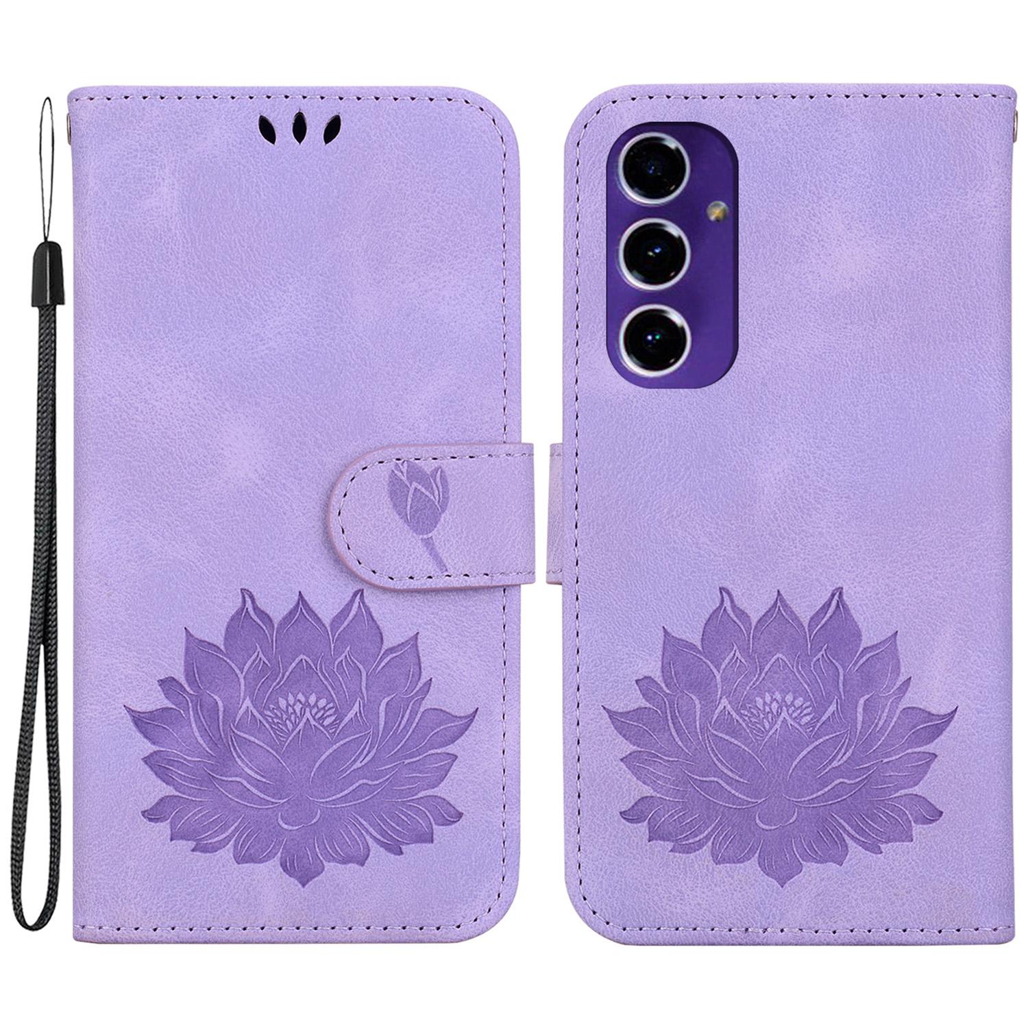 PU Leather Phone Cover for Samsung Galaxy S24 FE Phone Stand Case Imprinted Lotus Pattern Wallet Shell Purple
PU Leather Phone Cover for Samsung Galaxy S24 FE Phone Stand Case Imprinted Lotus Pattern Wallet Shell Purple