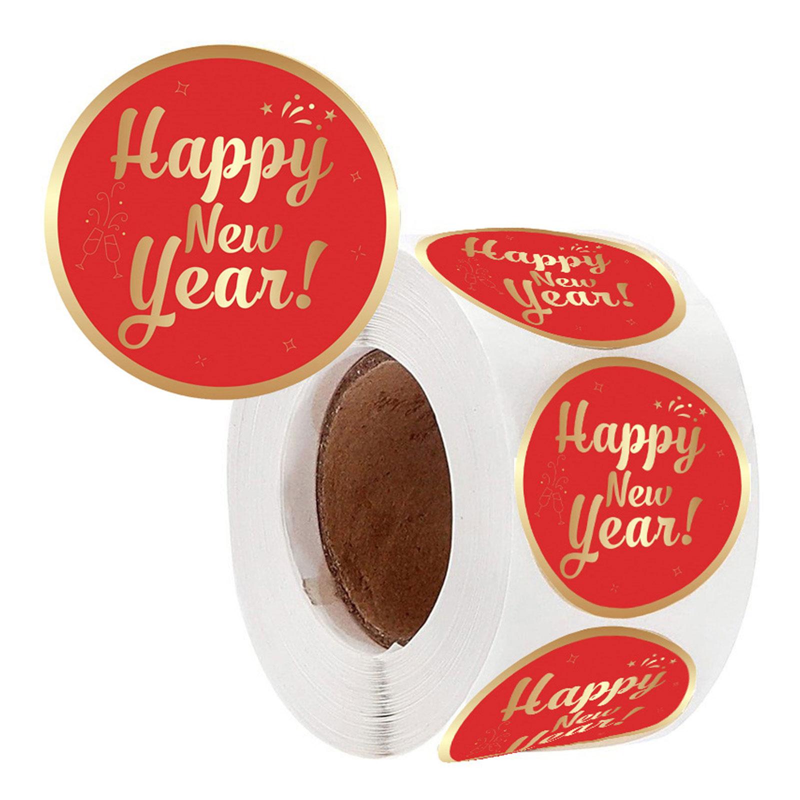500Pcs Happy New Year Sticker 38mm Round Sealing Sticker Self-Adhesive Wrapping Labels for Envelopes Christmas Cards
500Pcs Happy New Year Sticker 38mm Round Sealing Sticker Self-Adhesive Wrapping Labels for Envelopes Christmas Cards