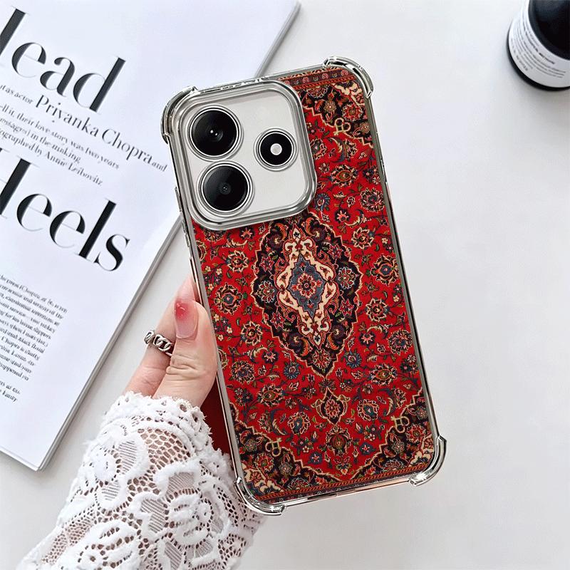 Persian Carpet Floral Pattern Soft Phone Case For Xiaomi Redmi Note 14 15 Pro Plus 13 12 11S 11T 5G 10 9S 9 Plating Anti-Fall Fu Redmi Note 15 4G
Persian Carpet Floral Pattern Soft Phone Case For Xiaomi Redmi Note 14 15 Pro Plus 13 12 11S 11T 5G 10 9S 9 Plating Anti-Fall Fu Redmi Note 15 4G