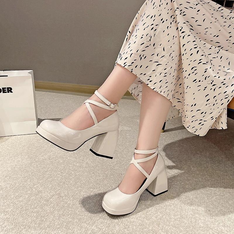 Women s Shoes 2024 Brand Mary Janes Women s High Heels Fashion Buckle Strap Dress Pumps Women New Shallow Round Toe Heels Women 34 чёрный
Women s Shoes 2024 Brand Mary Janes Women s High Heels Fashion Buckle Strap Dress Pumps Women New Shallow Round Toe Heels Women 34 чёрный