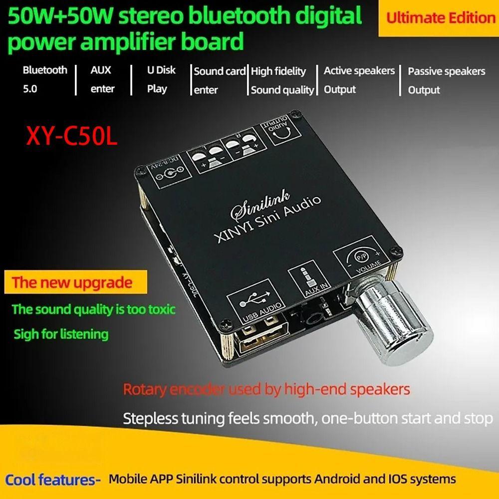 1 шт. 50Wx2 плата усилителя бинауральный Bluetooth XY-C50L беспроводной модуль усилителя мощности
1 шт. 50Wx2 плата усилителя бинауральный Bluetooth XY-C50L беспроводной модуль усилителя мощности