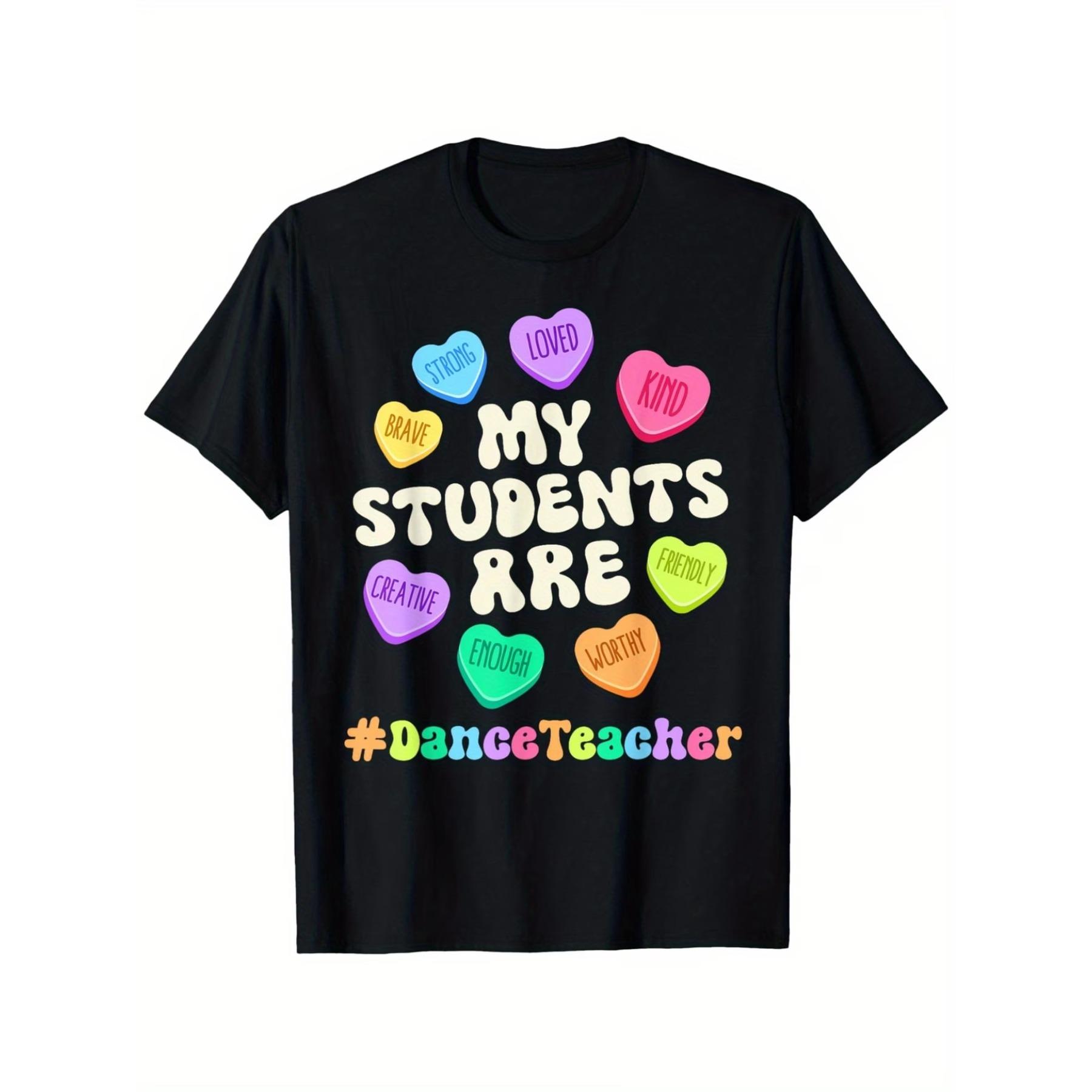 Valentine Dance Teacher Positive Affirmations Hearts Teacher T-Shirt, Unisex Cotton Casual Round Neck Outdoor Short Sleeve T-Shirt S чёрный
Valentine Dance Teacher Positive Affirmations Hearts Teacher T-Shirt, Unisex Cotton Casual Round Neck Outdoor Short Sleeve T-Shirt S чёрный