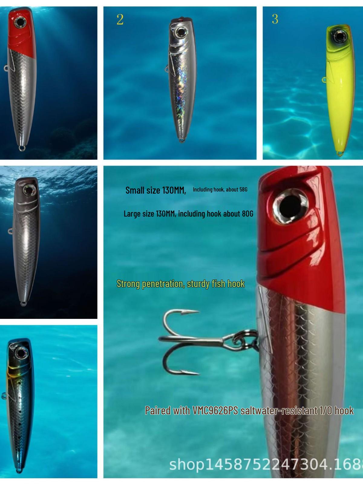 80g Long Cast Floating Minnow with Anti-Rust VMC Hook for Sea Bass 58g
80g Long Cast Floating Minnow with Anti-Rust VMC Hook for Sea Bass 58g