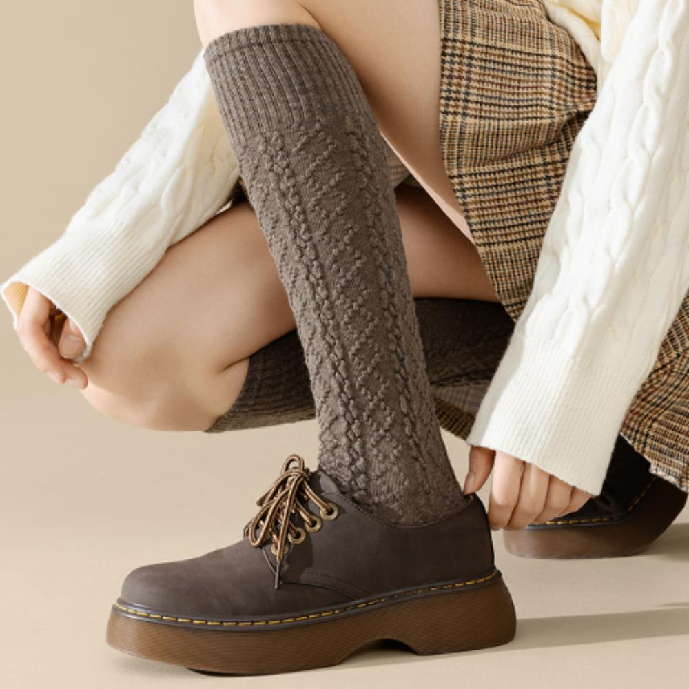 Warm Calf Long Socks Thicke Knitted Stockings Harajuku Twist Stockings Women Lolita JK
Warm Calf Long Socks Thicke Knitted Stockings Harajuku Twist Stockings Women Lolita JK