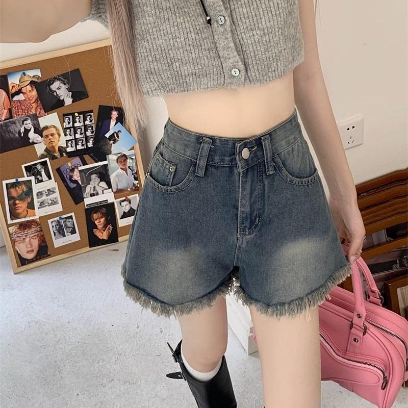 American High Waist Denim Shorts - Slimming, Loose Fit, Plus Size, Petite, Raw Edge, Summer Hot Pants Small
American High Waist Denim Shorts - Slimming, Loose Fit, Plus Size, Petite, Raw Edge, Summer Hot Pants Small