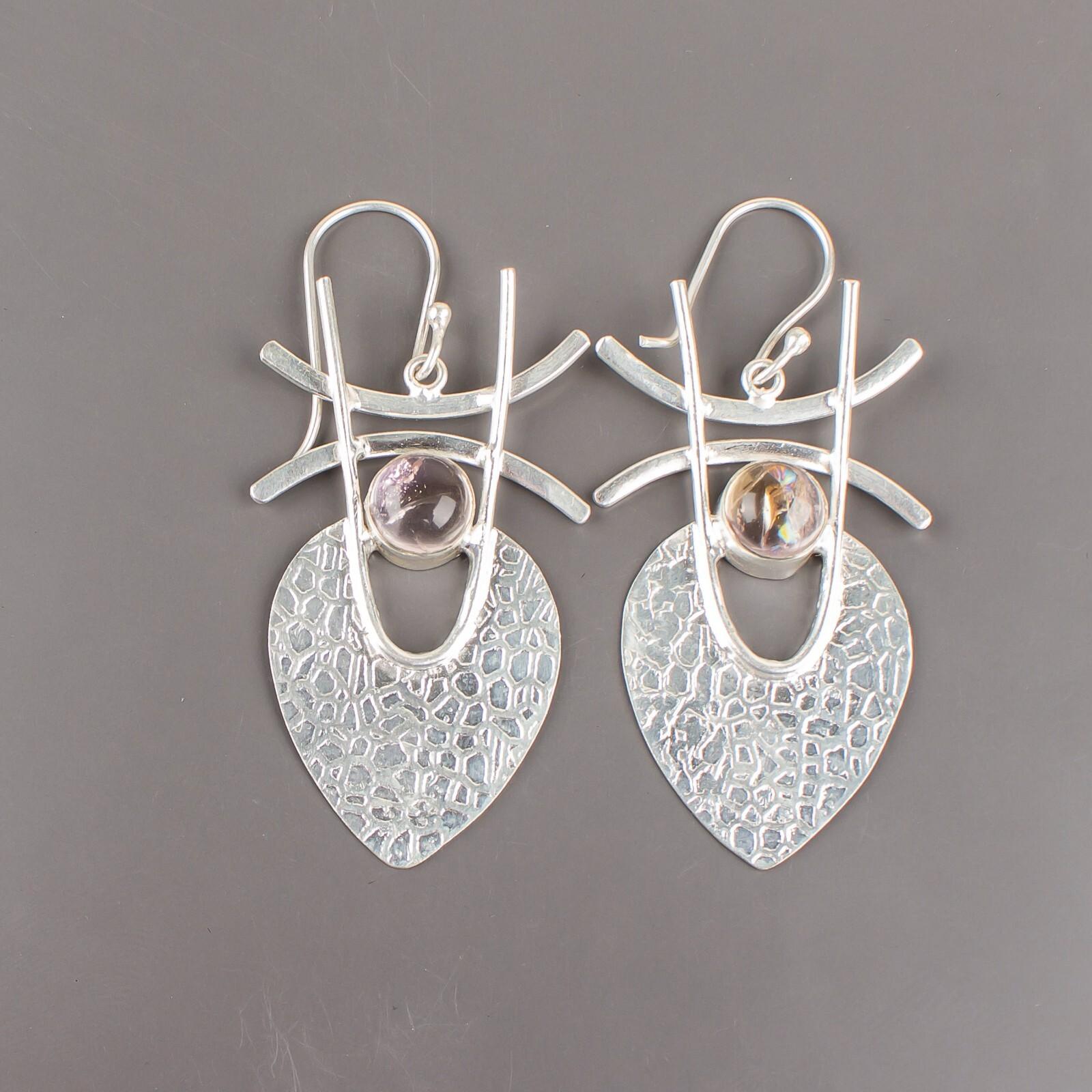 Natural Ametrine Gemstone 925 Sterling Silver Jewelry Handcrafted Earrings 1.78 EE-64-21
Natural Ametrine Gemstone 925 Sterling Silver Jewelry Handcrafted Earrings 1.78 EE-64-21