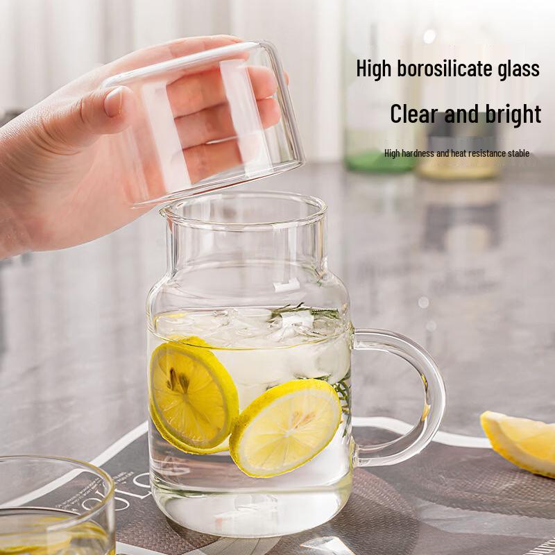 Large Capacity Heat-Resistant Glass Mug with Lid and Handle
Large Capacity Heat-Resistant Glass Mug with Lid and Handle