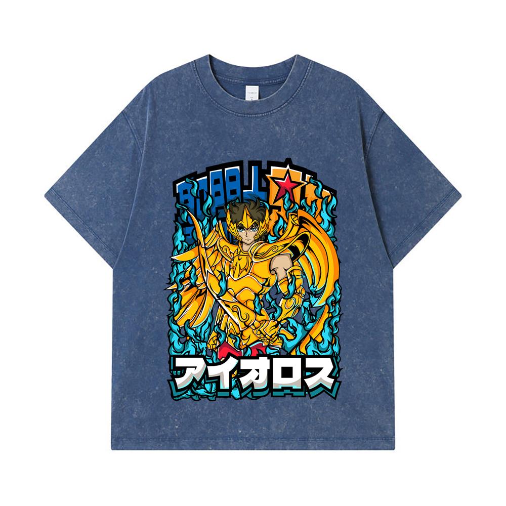 275 GSM Washed T-shirts 100% Cotton Saint Seiya V12 Aiolos Print Unisex Heavy Cotton T Shirt 2XL королівський синій колір
275 GSM Washed T-shirts 100% Cotton Saint Seiya V12 Aiolos Print Unisex Heavy Cotton T Shirt 2XL королівський синій колір
