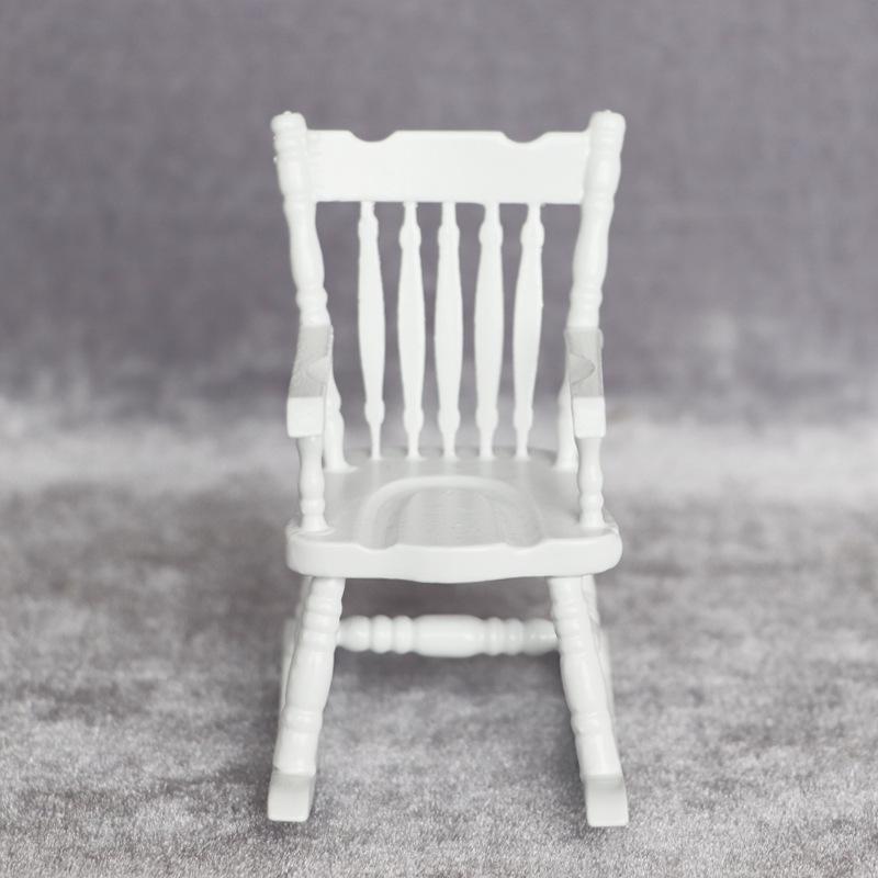 Dollhouse Miniature 1:12 White Rocking Chair for Living Room/Bedroom Scene
Dollhouse Miniature 1:12 White Rocking Chair for Living Room/Bedroom Scene