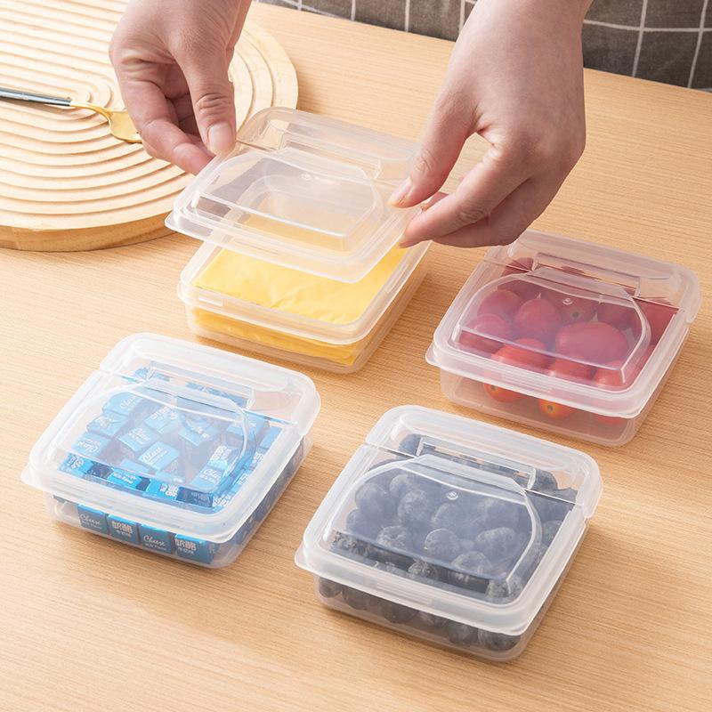 Refrigerator Storage Box Fresh-Keeping Box Frozen Meat Sub-Grid Small Box Mini Sealed Box Transparent Food Storage Crisper One Size
Refrigerator Storage Box Fresh-Keeping Box Frozen Meat Sub-Grid Small Box Mini Sealed Box Transparent Food Storage Crisper One Size