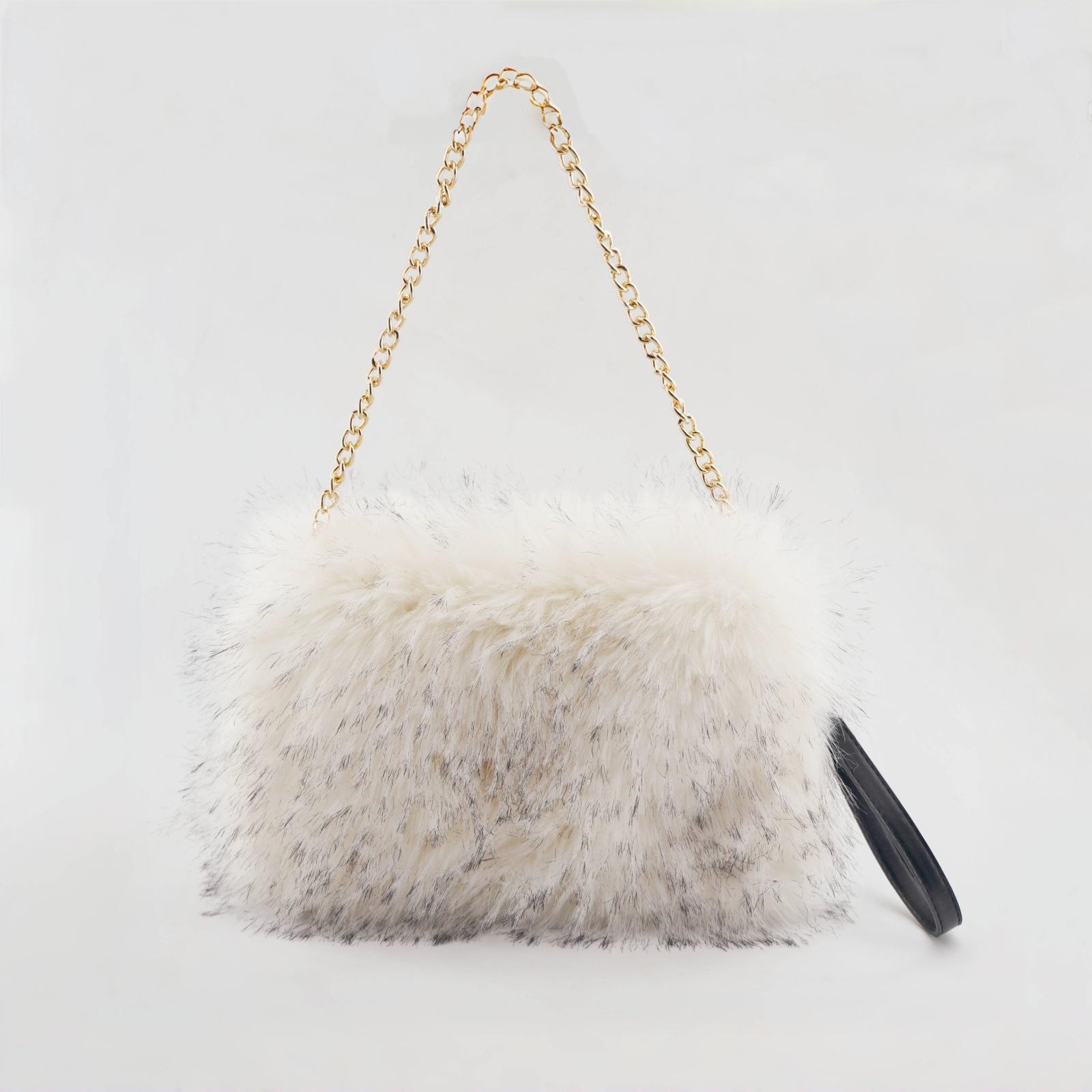 Fluffy Faux Fur Bags for Women Shoulder Bag Winter Soft Plush Handbag Ladies Clutch Pouch Chains Crossbody Bag Shopper Tote 32x21x7CM
Fluffy Faux Fur Bags for Women Shoulder Bag Winter Soft Plush Handbag Ladies Clutch Pouch Chains Crossbody Bag Shopper Tote 32x21x7CM