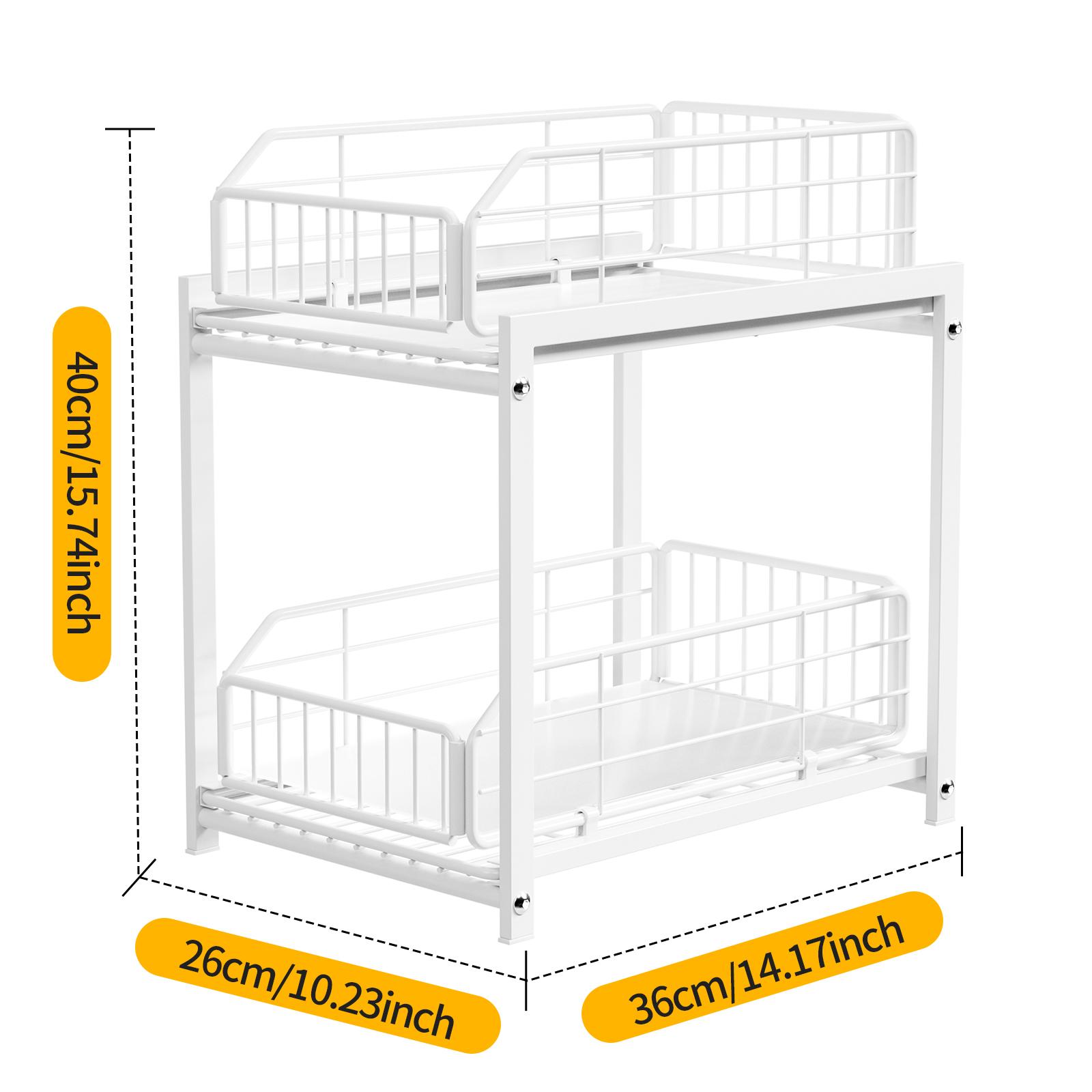 Круглая проволока, наклонный край, складная выдвижная корзина 2-tier белый
Круглая проволока, наклонный край, складная выдвижная корзина 2-tier белый