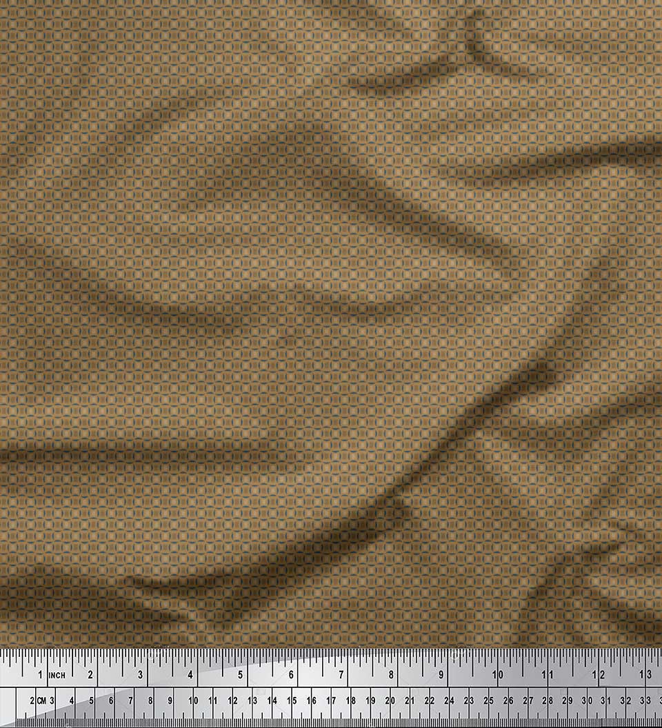 Тканина Soimoi Blue Japan Crepe Satin Тканина з напівкруглим геометричним принтом на метр 42 дюйма 42 Inch Wide - Poly Crepe коричневий
Тканина Soimoi Blue Japan Crepe Satin Тканина з напівкруглим геометричним принтом на метр 42 дюйма 42 Inch Wide - Poly Crepe коричневий