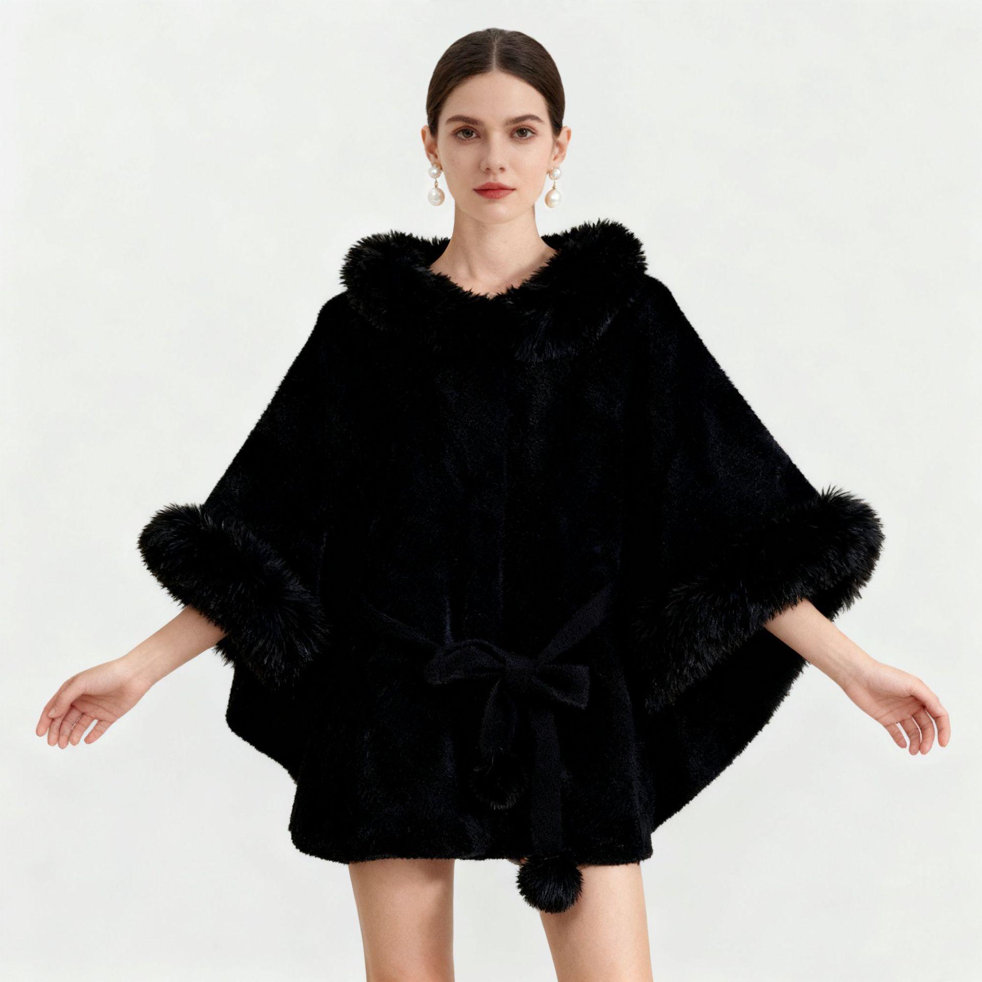 Imitation Mink Fur Waistband Cloak Shawl Fashionable Large Fur Collar Elegant Temperament Stand Collar Jacket Plus Size Cardigan
Imitation Mink Fur Waistband Cloak Shawl Fashionable Large Fur Collar Elegant Temperament Stand Collar Jacket Plus Size Cardigan