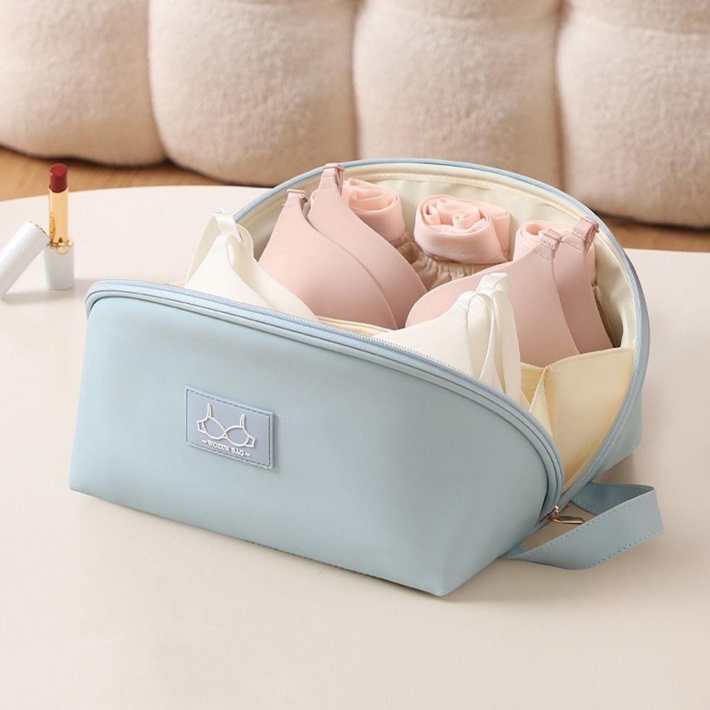 PU Leather Zipper Bras Organizer Waterproof Cosmetic Bag Bra Socks Divider Organizer Bathroom
PU Leather Zipper Bras Organizer Waterproof Cosmetic Bag Bra Socks Divider Organizer Bathroom