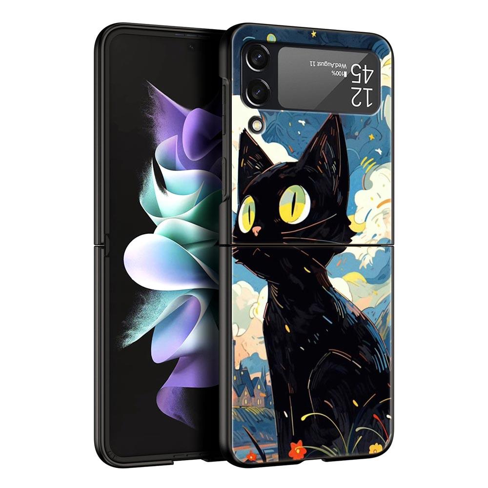 Cat-Printed Phone Case for Samsung Galaxy Z Flip 3 4 5 Folding Mobile Black Shell For Samsung Z Flip3 Flip4 Flip5 PC Hard Cover Samsung Z Flip 5
Cat-Printed Phone Case for Samsung Galaxy Z Flip 3 4 5 Folding Mobile Black Shell For Samsung Z Flip3 Flip4 Flip5 PC Hard Cover Samsung Z Flip 5