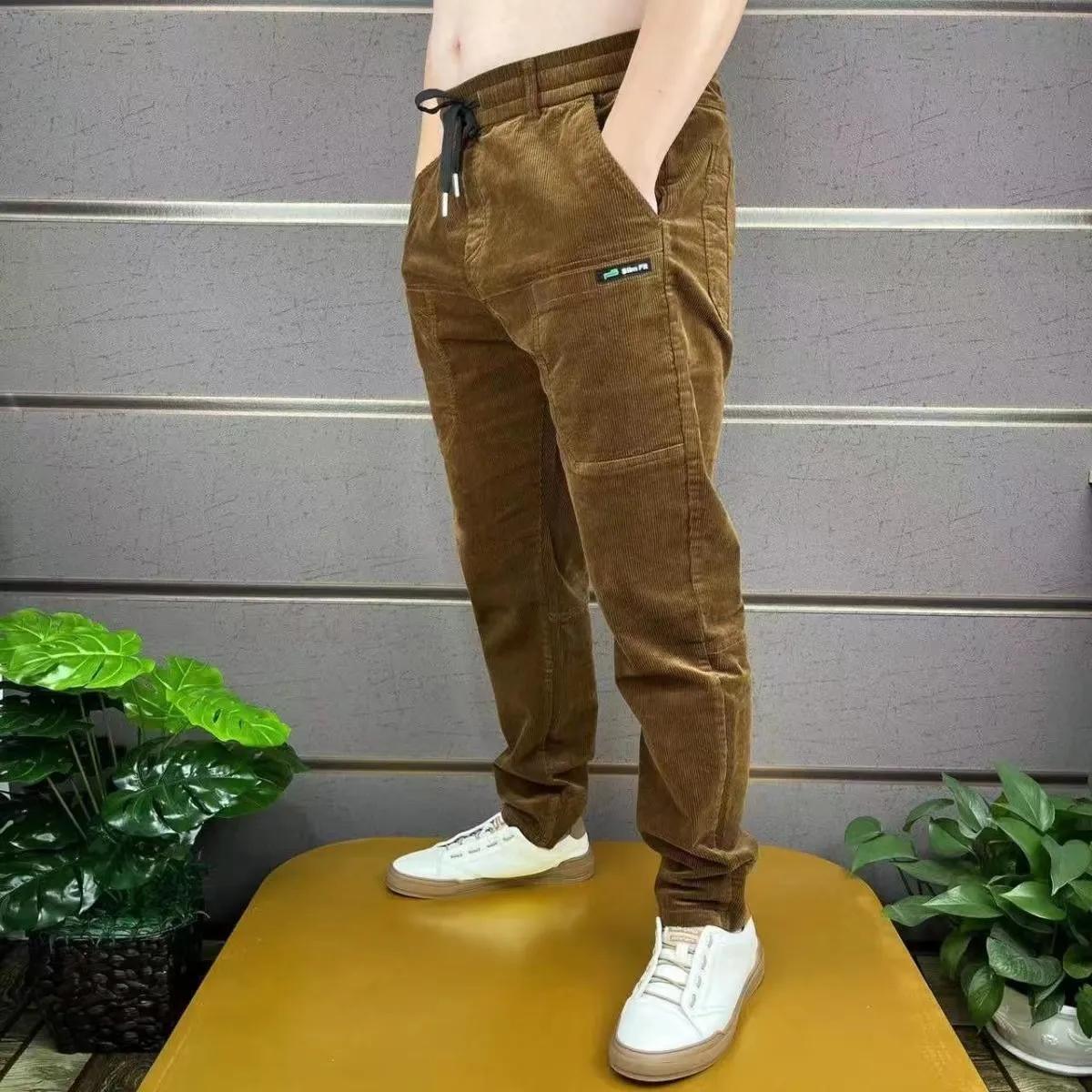 Corduroy Cargo Trousers Men s Simple Loose American Retro Casual Elastic Work Splicing Multiple Pockets Rib Leg Jogging Pants S
Corduroy Cargo Trousers Men s Simple Loose American Retro Casual Elastic Work Splicing Multiple Pockets Rib Leg Jogging Pants S