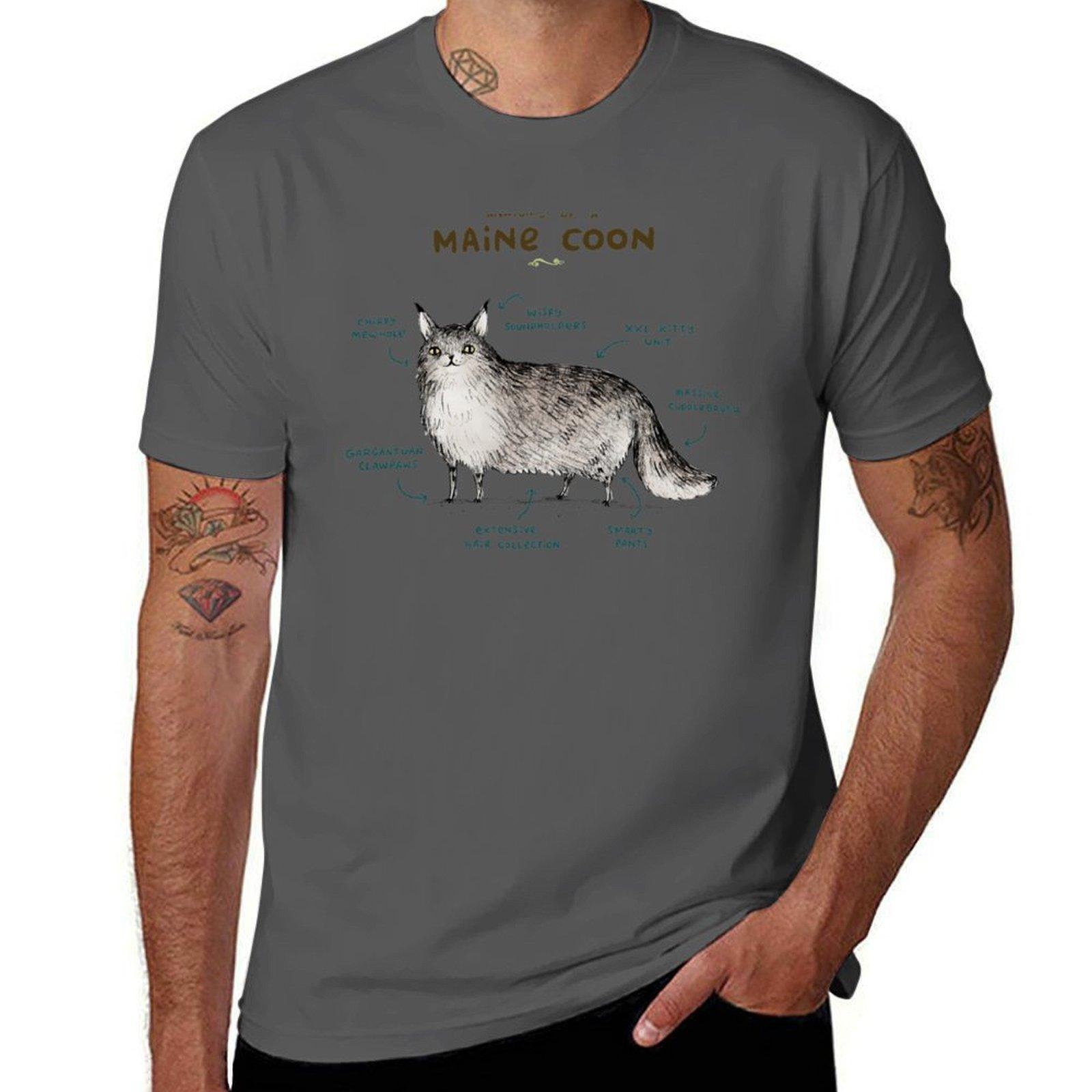 Anatomy of a Maine Coon T-Shirt cotton t shirt man man t shirt heavy cotton T-Shirt 4XL
Anatomy of a Maine Coon T-Shirt cotton t shirt man man t shirt heavy cotton T-Shirt 4XL