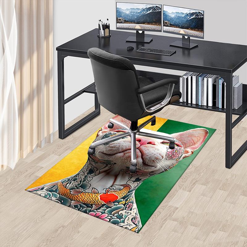 1pc Anime Cat with Koi Fish Tattoo Chair Mat - Office Desk Pad, Anti-Slip Carpet for Home Decor, Suitable for All Seasons, Perfect Gift for Anime Love 60cm by 90cm
1pc Anime Cat with Koi Fish Tattoo Chair Mat - Office Desk Pad, Anti-Slip Carpet for Home Decor, Suitable for All Seasons, Perfect Gift for Anime Love 60cm by 90cm