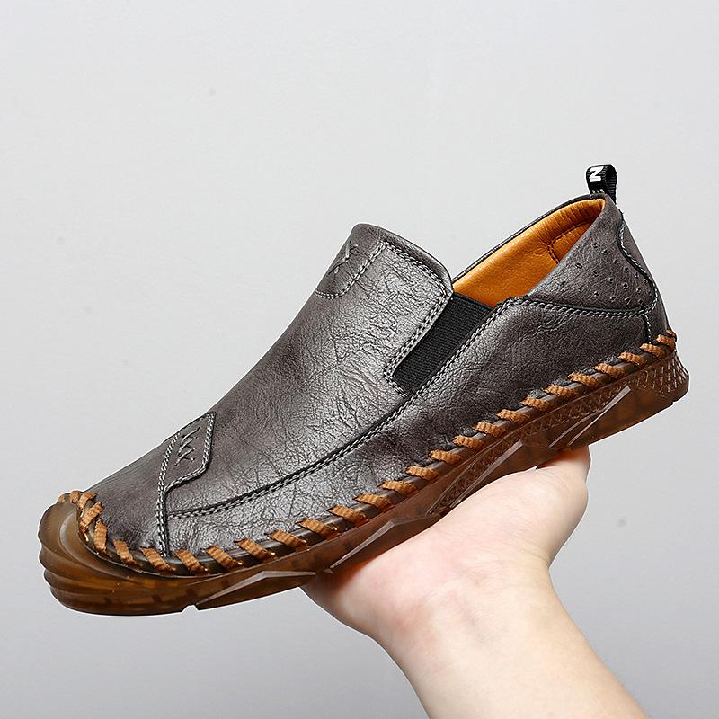 Men s shoes 2025 new spring and autumn leather casual leather shoes men s large size trendy shoes men s breathable versatile soft-soled Doudou shoes 47 сірий колір
Men s shoes 2025 new spring and autumn leather casual leather shoes men s large size trendy shoes men s breathable versatile soft-soled Doudou shoes 47 сірий колір