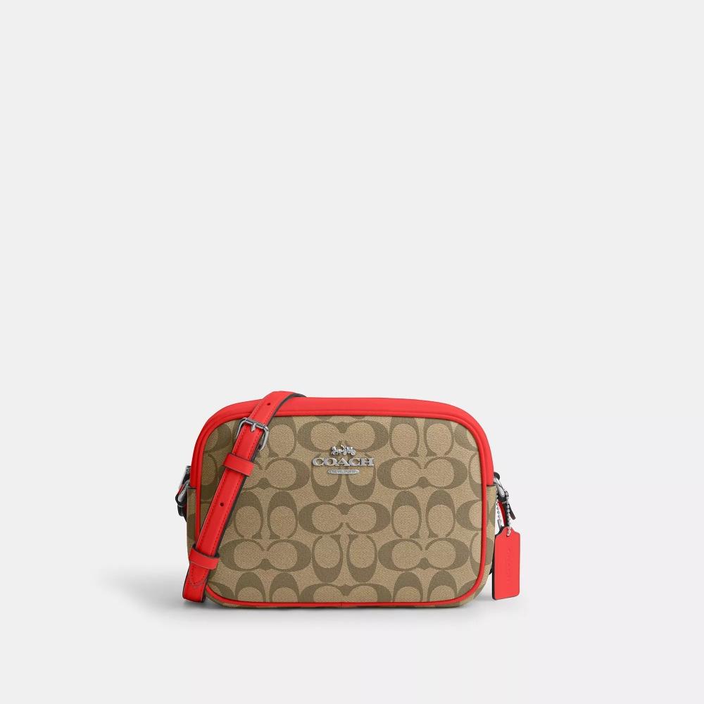 Сумка для фотоаппарата Coach Jamie из парусины Signature, серебристый, хаки, красный Майами
Сумка для фотоаппарата Coach Jamie из парусины Signature, серебристый, хаки, красный Майами