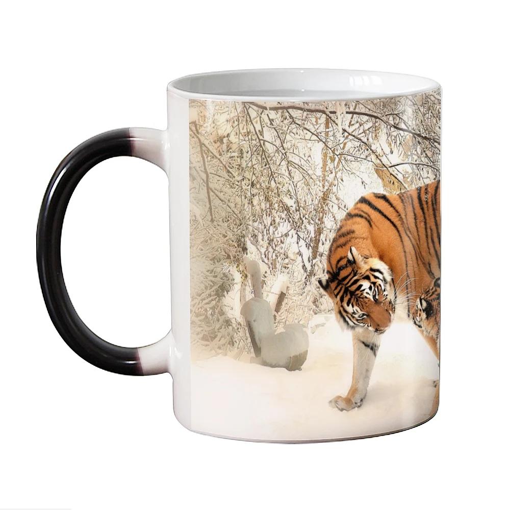 Забавная оригинальная керамическая кружка-хамелеон с тигром, волшебная чашка для чая, кружки, чувствительные к теплу, супер подарок 301-400ml чёрный
Забавная оригинальная керамическая кружка-хамелеон с тигром, волшебная чашка для чая, кружки, чувствительные к теплу, супер подарок 301-400ml чёрный