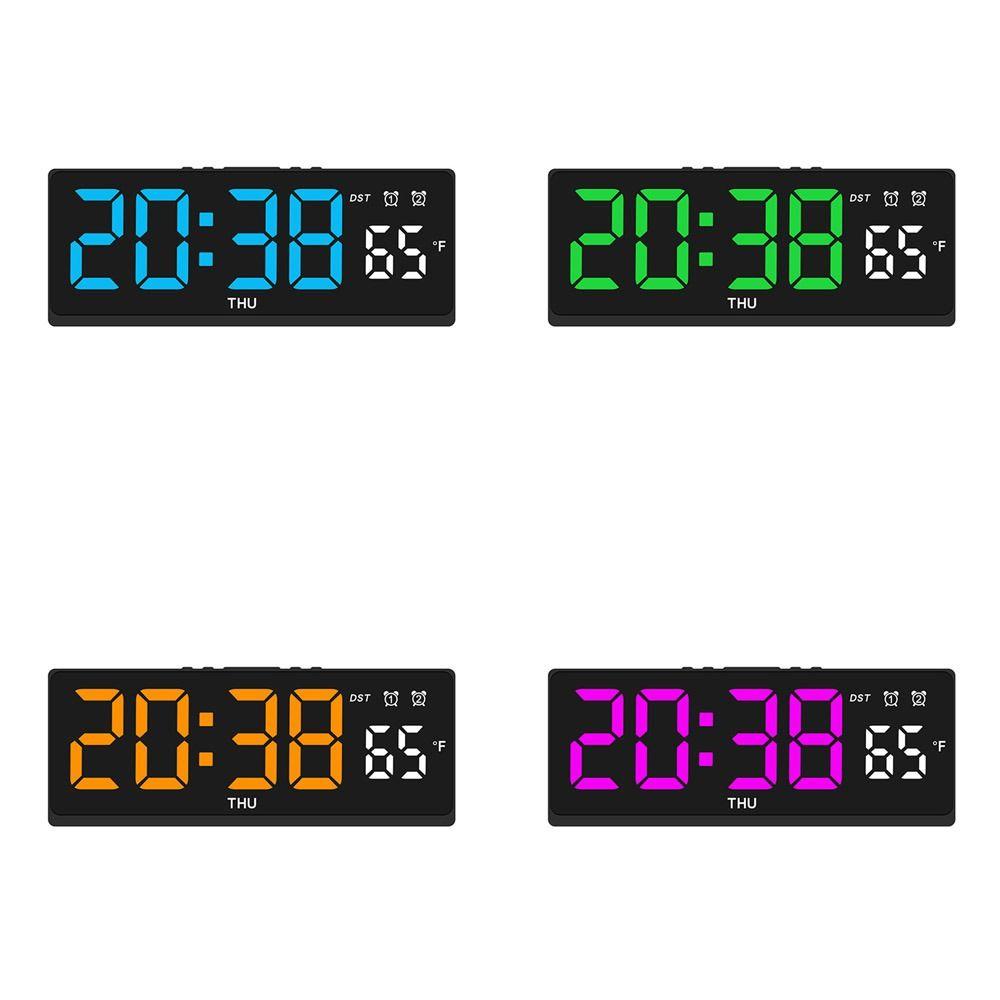 Temperature Electronic Wall Clock Wall-mounted Display Table Clock New Digital LED Clocks
Temperature Electronic Wall Clock Wall-mounted Display Table Clock New Digital LED Clocks