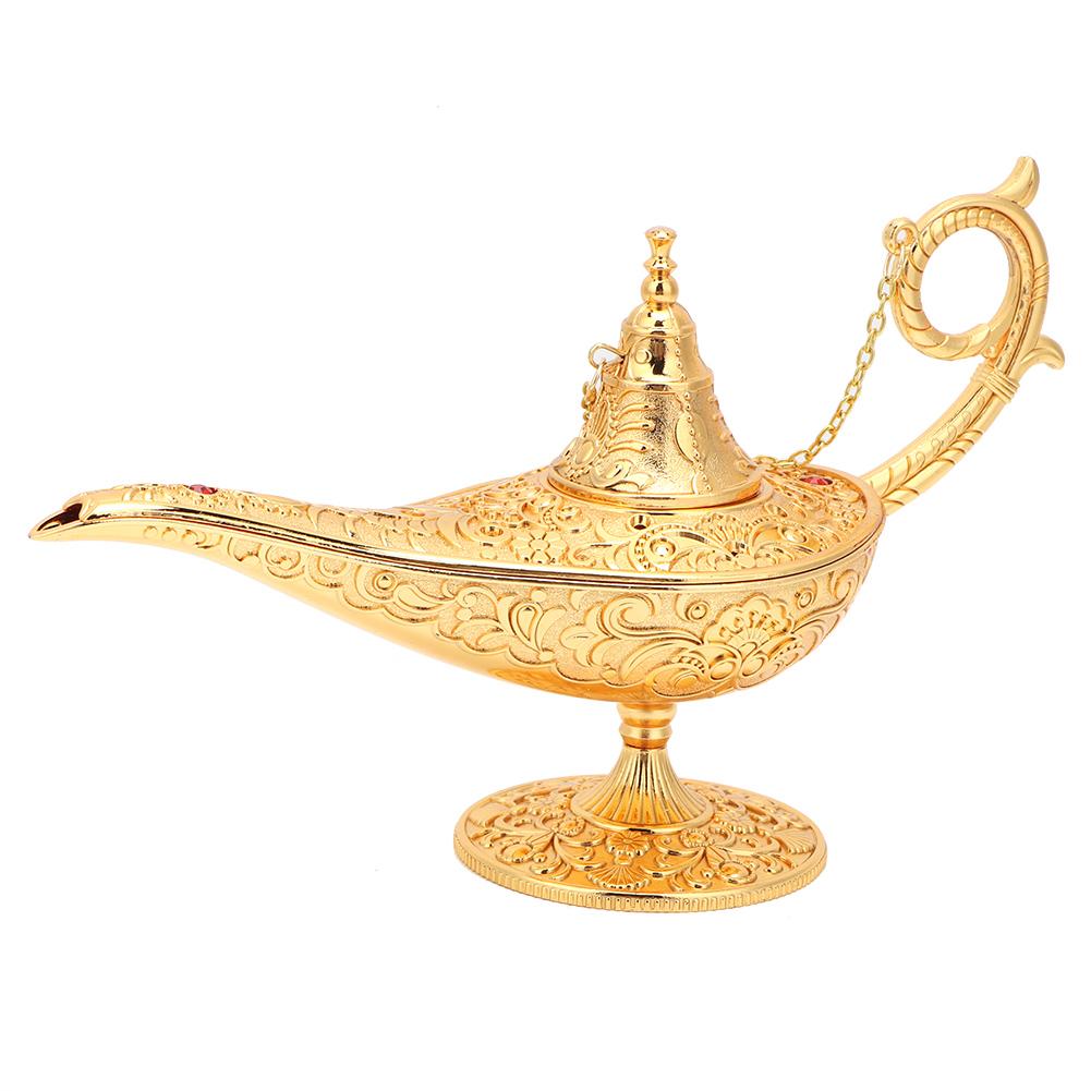 Vintage Metal Carved Aladdin Magic Lamp ing Light Decoration Art Crafts Collection Gift
Vintage Metal Carved Aladdin Magic Lamp ing Light Decoration Art Crafts Collection Gift
