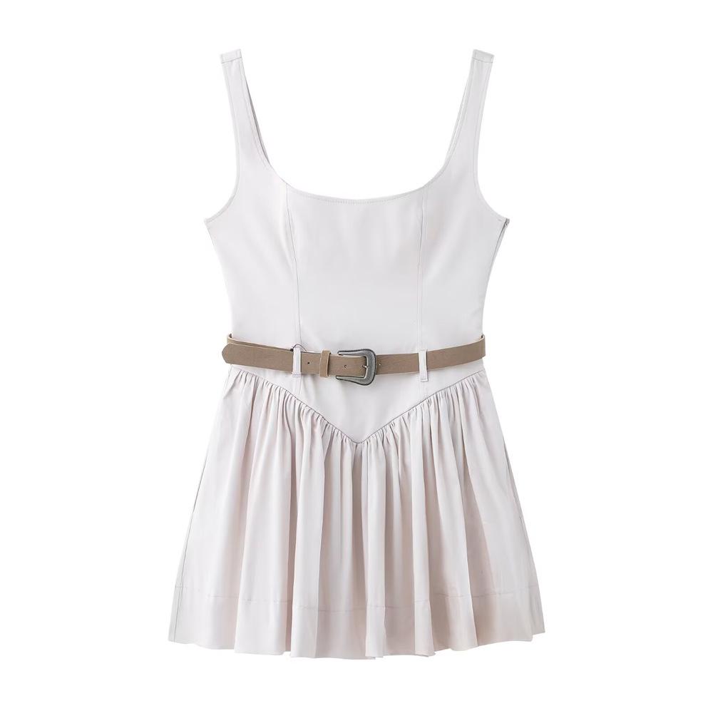 2025 Spring Women s Pleated Patchwork Slimming Belted Dress Medium брудно-білий
2025 Spring Women s Pleated Patchwork Slimming Belted Dress Medium брудно-білий